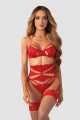 Ensemble Lingerie Ouverte Rouge Matildea Obsessive