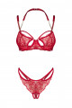 Ensemble Lingerie Ouverte Rouge Matildea Obsessive