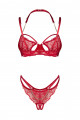 Ensemble Lingerie Ouverte Rouge Matildea Obsessive