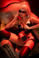 Ensemble Sexy 2 pièces Simili Cuir Bustier Armatures et String Mapalé