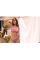 Ensemble Sexy 2 Pièces Grande Broderie Florale Violet Mapalé