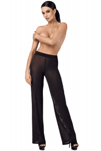 Pantalon Transparent Voile Noir Onyx Noir HandMade