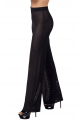 Pantalon Transparent Voile Noir Onyx Noir HandMade