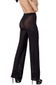 Pantalon Transparent Voile Noir Onyx Noir HandMade