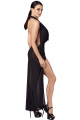 Robe Longue Onyx Liquide Noir HandMade