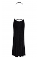 Robe Longue Onyx Liquide Noir HandMade