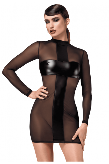 Robe Courte Fetish Crossfire Maille et Wetlook
