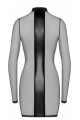 Robe Courte Fetish Crossfire Maille et Wetlook Noir HandMade