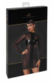 Robe Courte Fetish Crossfire Maille et Wetlook Noir HandMade