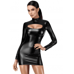 Robe Moulante Fetish Noir Ouverte Vixen