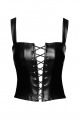Corset Top Lacé Fetish Vixen Noir HandMade