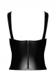 Corset Top Lacé Fetish Vixen Noir HandMade