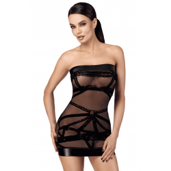 Mini Robe Libertine Transparente Courte Esprit Bondage