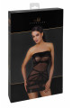 Mini Robe Libertine Transparente Courte Esprit Bondage Noir HandMade