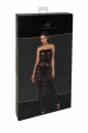 Robe Longue Libertine Transparente Esprit Bondage Noir HandMade
