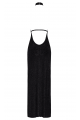 Robe Longue Onyx à Double Fentes Noir HandMade