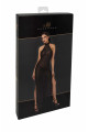 Robe Longue Onyx à Double Fentes Noir HandMade