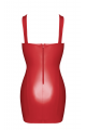 Mini Robe Fetish Lacée Rouge Bombshell Noir HandMade