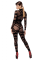 Combinaison Transparente Bondesque Fetish Noir HandMade