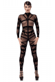 Combinaison Transparente Bondesque Fetish Noir HandMade
