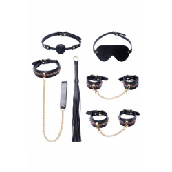 Ensemble Fetish SM Noir 7 Pièces