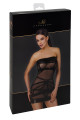 Mini Robe Libertine Transparente Courte Esprit Bondage Noir HandMade