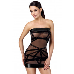 Mini Robe Libertine Transparente Courte Esprit Bondage