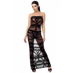 Robe Longue Libertine Transparente Esprit Bondage