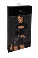 Robe Moulante Fetish Noir Ouverte Vixen