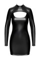 Robe Moulante Fetish Noir Ouverte Vixen