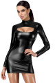 Robe Moulante Fetish Noir Ouverte Vixen