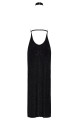 Robe Longue Onyx à Double Fentes