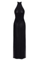 Robe Longue Onyx à Double Fentes
