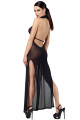 Robe Longue Onyx à Double Fentes
