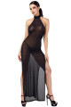 Robe Longue Onyx à Double Fentes