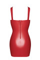 Mini Robe Fetish Lacée Rouge Bombshell