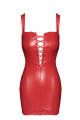 Mini Robe Fetish Lacée Rouge Bombshell