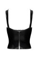 Corset Top en PVC Lacé Devant Dominae 