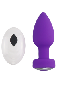 Plug Anal Vibrant Télécommandé SHAKY Violet - SW3026PUR