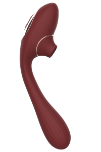 Stimulateur Clitoridien Vibromasseur Point G 2-en-1 DINA Bordeaux - WS-NV017WIN