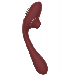 Stimulateur Clitoridien Vibromasseur Point G 2-en-1 DINA Bordeaux