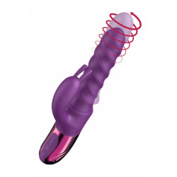 Rabbit Vibrant Rotation 360 et Va et Vient Swirl Thrusting Vibrator