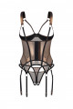 Corset et String Ouverts Or Soranna