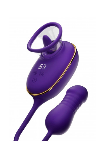 Stimulateur Clitoridien Aspirant Langue Vibrante et Anal