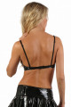 Soutien Gorge Fetish Demi Seins Nu Vinyle Noir Soisbelle