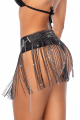 Jupe glamour à franges ornée de strass - Mapalé