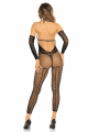 Bodystocking résille noir et mitaines assorties – René Rofé