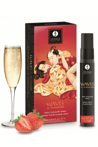 Spray pour plaisir oral saveur vin pétillant à la fraise 20 ml - Shunga