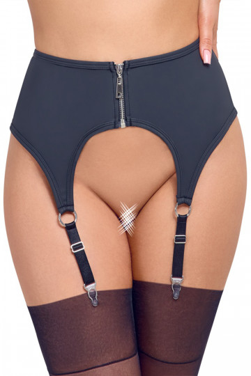 Porte Jarretelles Noir Mat