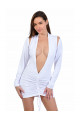 Robe Blanche Sexy Sexy Chic Manches Longues